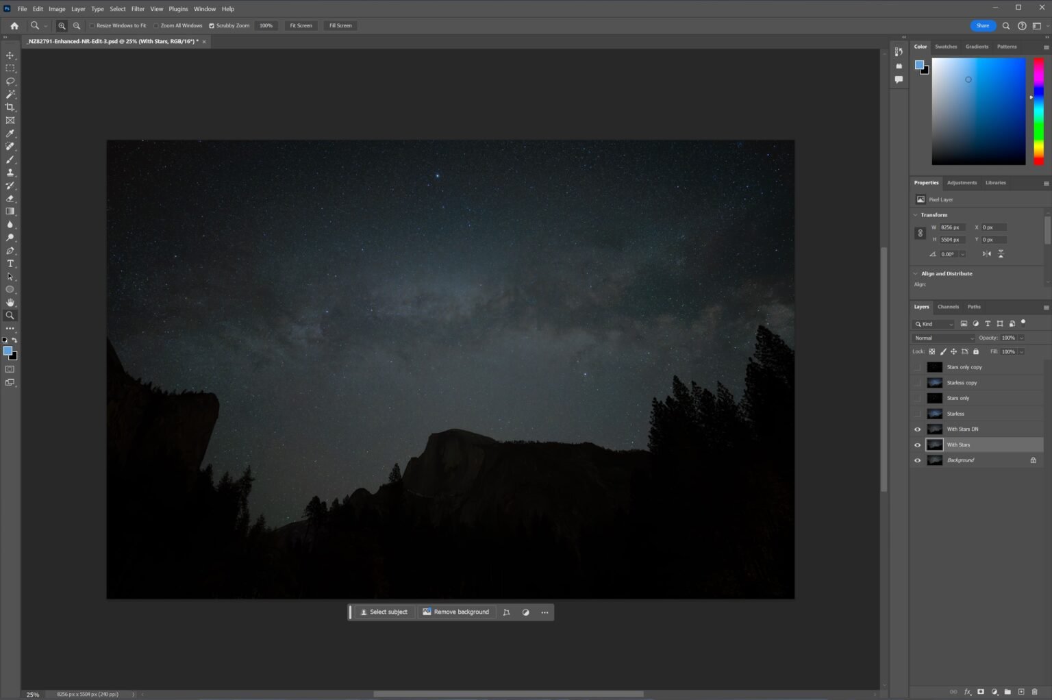 Remove Star Tutorial: Processing Starry Images – UCSD Photography Interest Group